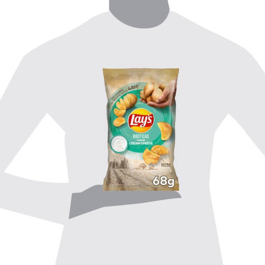 Batata Frita Rústica Cream Cheese Lay's Pacote 68g - Imagem em destaque