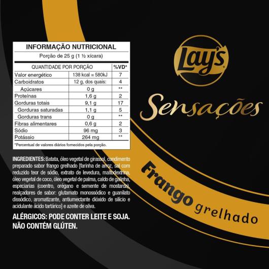 Batata Frita Frango Grelhado Sensações Elma Chips 40G - Imagem em destaque