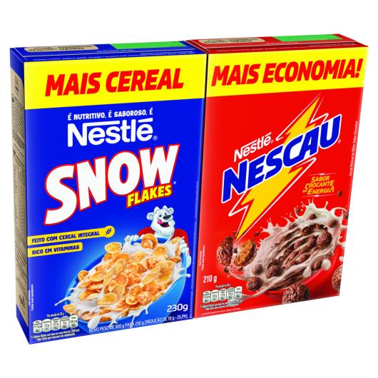 Kit Cereal Matinal Chocolate Nescau 210g + Snow Flakes 230g Mais Economia - Imagem em destaque