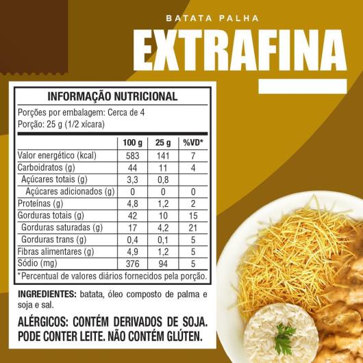 Batata Palha Extrafina Elma Chips Pacote 90g - Imagem em destaque