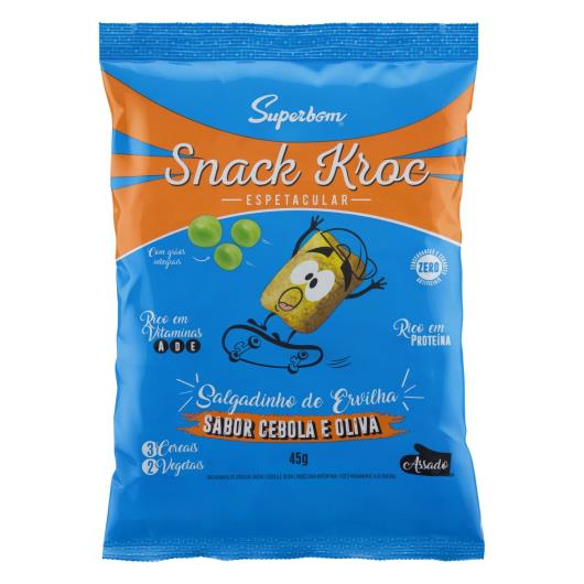 Snack Assado Cebola e Oliva Superbom Kroc Espetacular Pacote 45g - Imagem em destaque