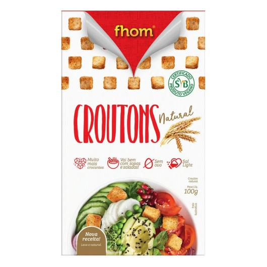 Croutons Natural Fhom 100g - Imagem em destaque