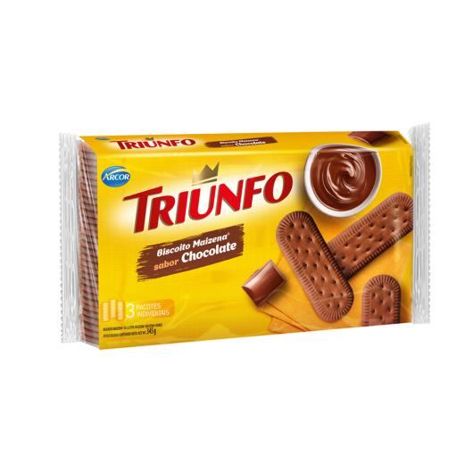 Biscoito Maizena Chocolate Triunfo Pacote 345g - Imagem em destaque