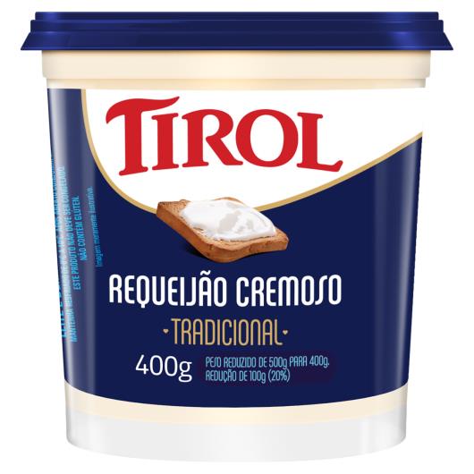 Requeijão Cremoso Tradicional Tirol Pote 400g - Imagem em destaque