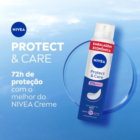 Desodorante Aerossol Protect & Care Nivea 200ml Embalagem Econômica - Imagem em destaque