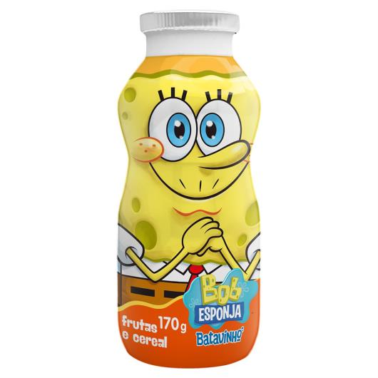 Iogurte Parcialmente Desnatado Frutas e Cereal Bob Esponja Batavo Batavinho Frasco 170g - Imagem em destaque