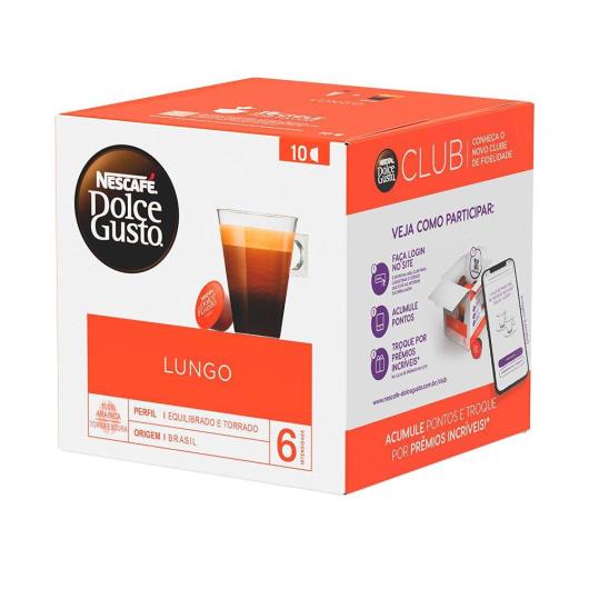 Café em Cápsula NESCAFE DOLCEGUSTO Lungo 10 Cápsulas 70g - Imagem em destaque