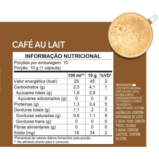 Café em Cápsula NESCAFÉ DOLCE GUSTO Café Au Lait 10 Cápsulas - Imagem em destaque