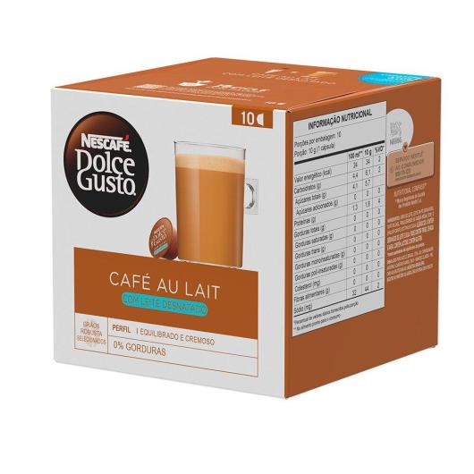 Café em Cápsula NESCAFÉ DOLCEGUSTO Cafe Au Lait Descafeinado 10 Cápsulas 100g - Imagem em destaque