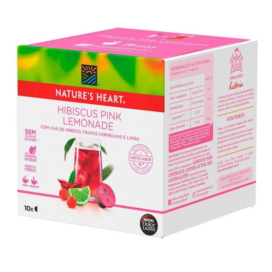 Chá em Cápsula NATURES HEART TEA Hibiscus Pink Lemonade 10 Cápsulas 60g - Imagem em destaque