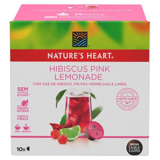 Chá em Cápsula NATURES HEART TEA Hibiscus Pink Lemonade 10 Cápsulas 60g - Imagem em destaque