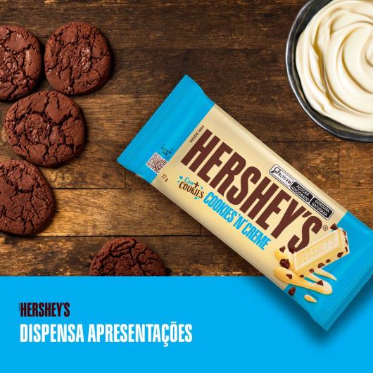 Chocolate Hershey's Cookies'n'Creme Chocolate Branco 77g - Imagem em destaque