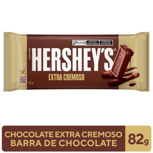 Chocolate Hershey's ao Leite Extra Cremoso 82g - Imagem em destaque