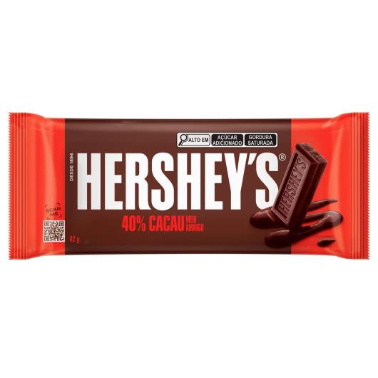 Chocolate Meio Amargo 40% Cacau Hershey's Pacote 82g - Imagem em destaque