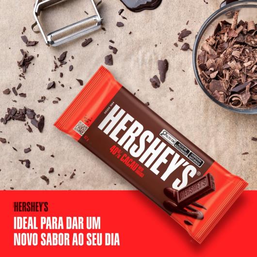 Chocolate Meio Amargo 40% Cacau Hershey's Pacote 82g - Imagem em destaque