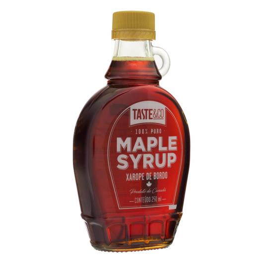 Xarope de Bordo Taste&Co Maple Syrup Vidro 250ml - Imagem em destaque