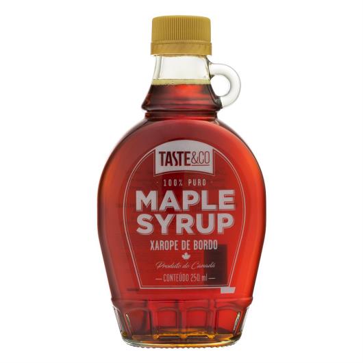 Xarope de Bordo Taste&Co Maple Syrup Vidro 250ml - Imagem em destaque