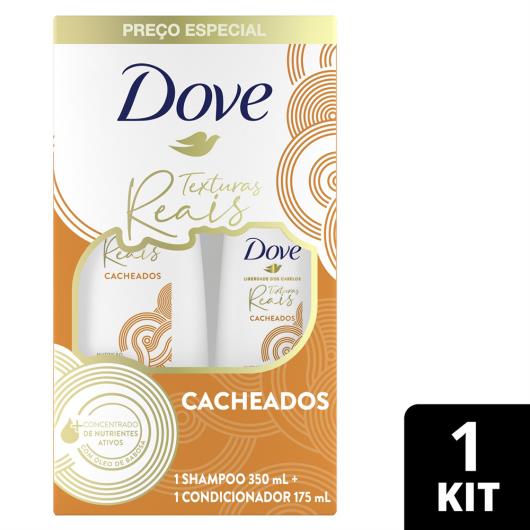 Kit Shampoo 350ml + Condicionador 175ml Dove Texturas Reais Cacheados - Imagem em destaque