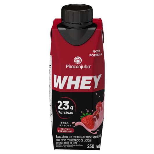 Piracanjuba Whey 23g de Proteínas Frutas Vermelhas Zero Lactose 250ml - Imagem em destaque