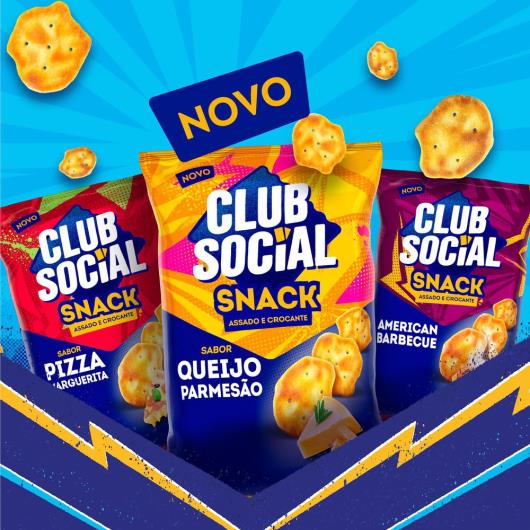 Salgadinho Club Social Snack Queijo Parmesão 68g - Imagem em destaque