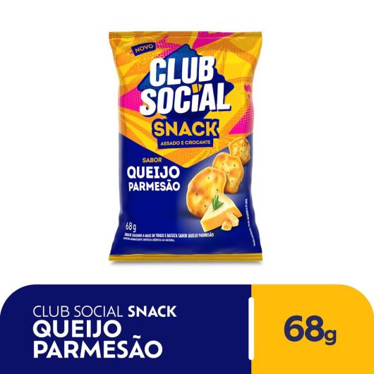 Salgadinho Club Social Snack Queijo Parmesão 68g - Imagem em destaque
