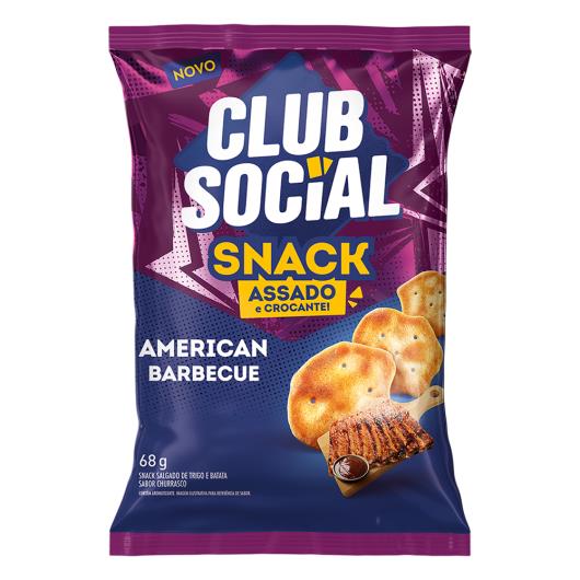 Snack Assado Crocante American Barbecue Club Social Pacote 68g - Imagem em destaque