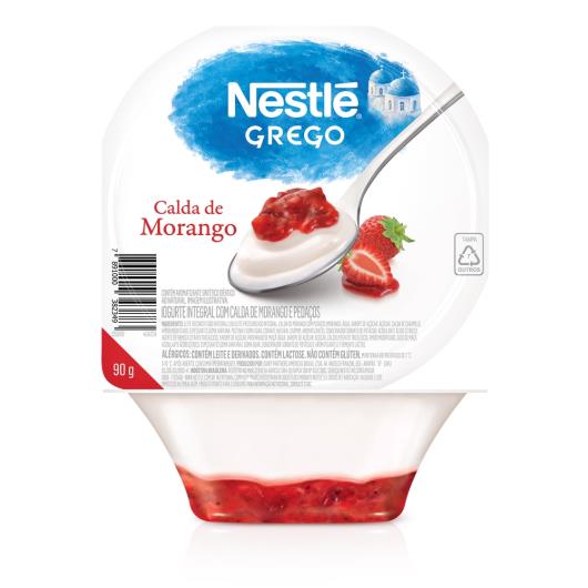 Iogurte Integral Grego Calda Morango Nestlé Pote 90g - Imagem em destaque