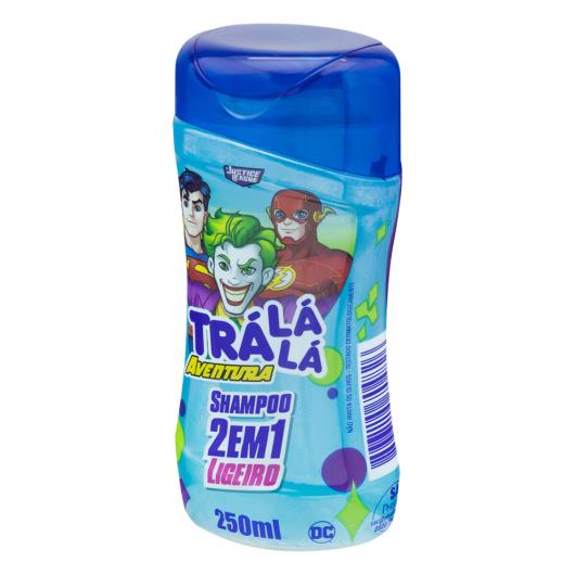 Shampoo Infantil 2 em 1 Justice League Trá Lá Lá Aventura Ligeiro Frasco 250ml - Imagem em destaque