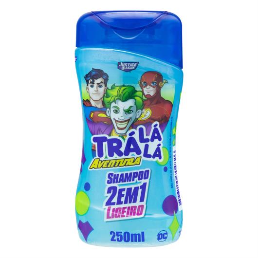 Shampoo Infantil 2 em 1 Justice League Trá Lá Lá Aventura Ligeiro Frasco 250ml - Imagem em destaque