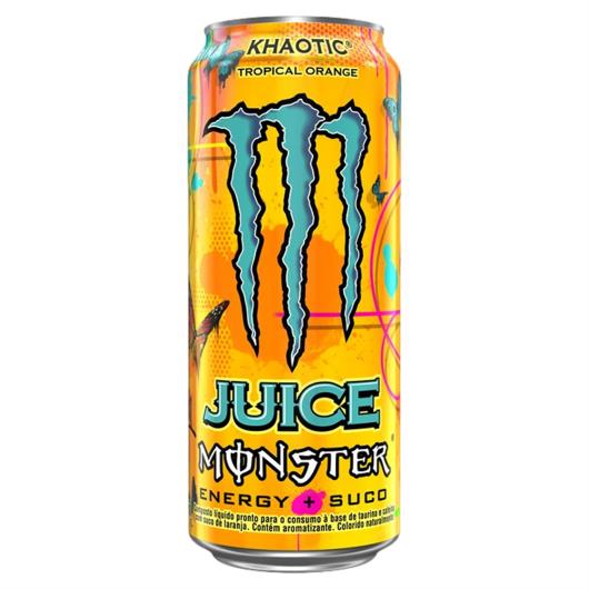 Energético Juice Tropical Orange Monster Khaotic Lata 473ml - Imagem em destaque