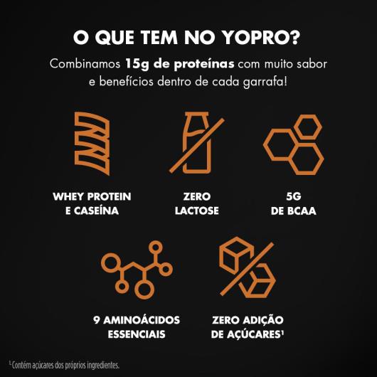 Iogurte Líquido YoPRO 15g de Proteínas Doce de Leite Havanna 500g - Imagem em destaque