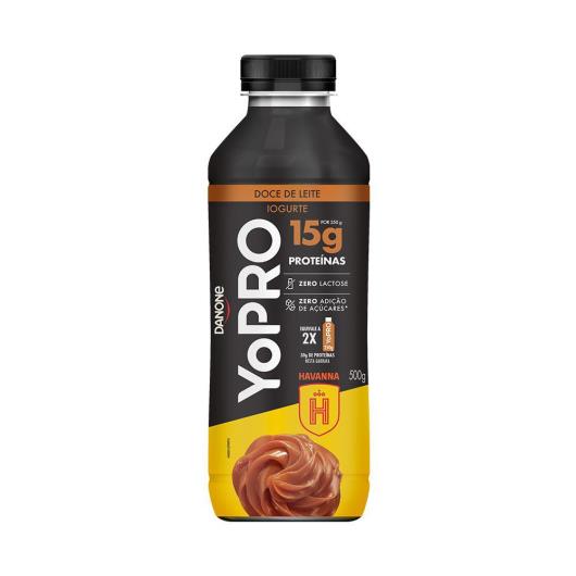 Iogurte Líquido YoPRO 15g de Proteínas Doce de Leite Havanna 500g - Imagem em destaque