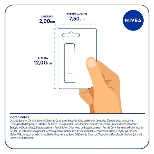 NIVEA Protetor Solar Hidratante Labial Sun Protect FPS 30 4,8 g - Imagem em destaque