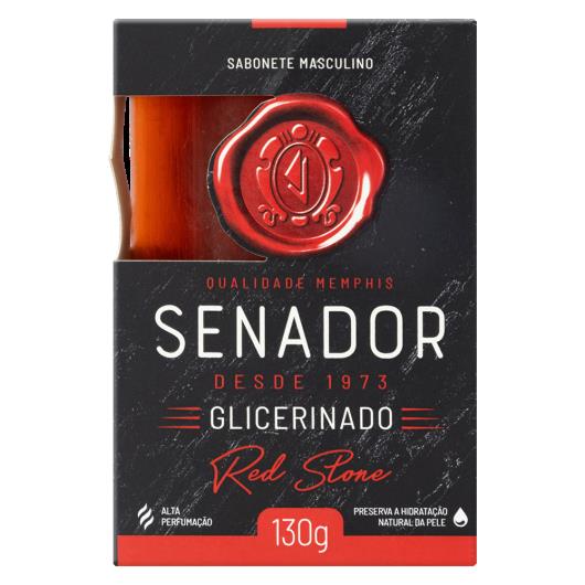 Sabonete Barra Glicerinado Senador Red Stone Caixa 130g - Imagem em destaque