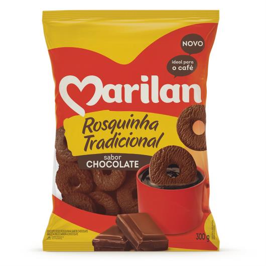 Biscoito Rosquinha Chocolate Marilan Pacote 300g - Imagem em destaque