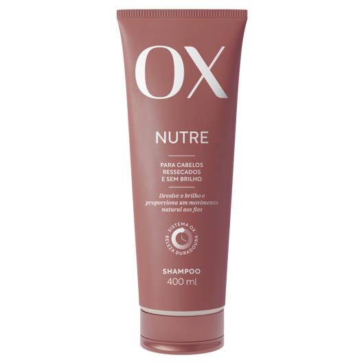 Shampoo OX Cosméticos Nutre Bisnaga 400ml - Imagem em destaque