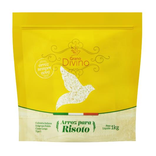 Arroz Branco Tipo 1 para Risoto Grano Divino Pouch 1kg - Imagem em destaque