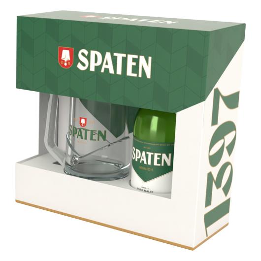 Kit Caneca + Cerveja Munich Helles Puro Malte Spaten 355ml - Imagem em destaque