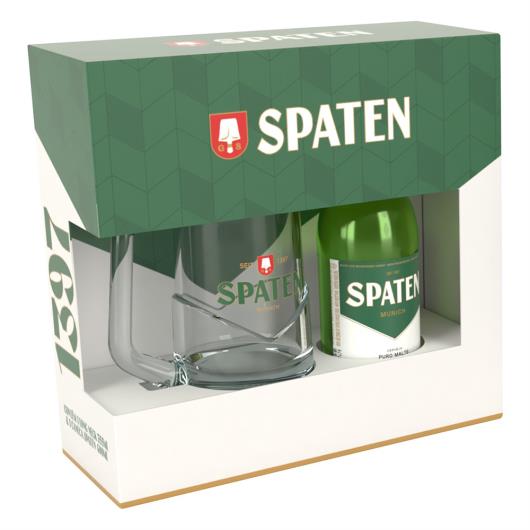 Kit Caneca + Cerveja Munich Helles Puro Malte Spaten 355ml - Imagem em destaque