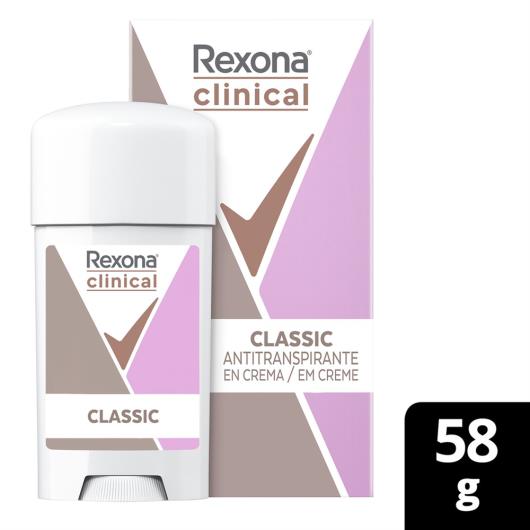 Antitranspirante Creme Classic Rexona Clinical 58G - Supermercado