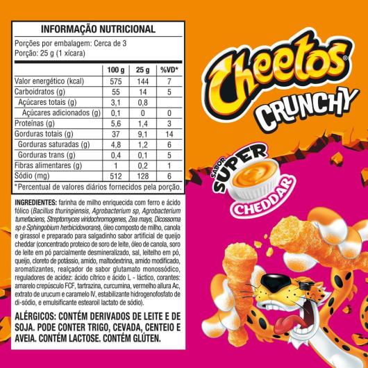 Salgadinho Cheetos Crunchy Super Cheddar 78G - Imagem em destaque