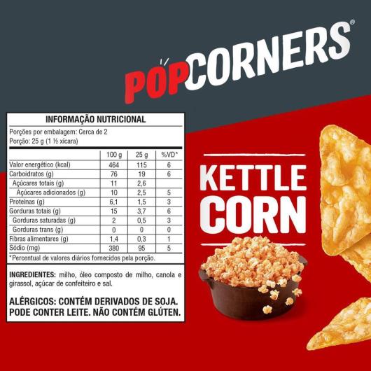 Salgadinho de Milho Popcorners Kettle Corn 57G - Imagem em destaque