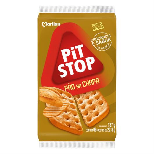 Pack Biscoito Pão na Chapa Marilan Pit Stop Pacote 137g 6 Unidades - Imagem em destaque