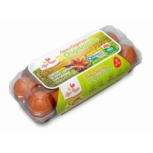 Ovos Orgânicos Tipo Grande Vermelhos Label Rouge 10UN - Imagem em destaque