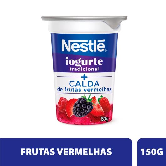 Iogurte Parcialmente Desnatado Tradicional Calda Frutas Vermelhas Nestlé Copo 150g - Imagem em destaque