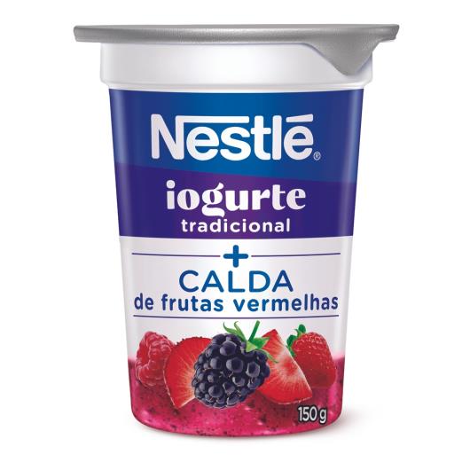 Iogurte Parcialmente Desnatado Tradicional Calda Frutas Vermelhas Nestlé Copo 150g - Imagem em destaque