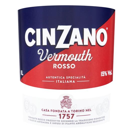 Vermute Rosso Cinzano Garrafa 1l - Imagem em destaque