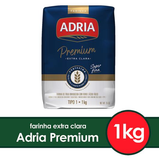 Farinha de Trigo Tipo 1 Extra Clara Adria Premium Pacote 1kg - Imagem em destaque