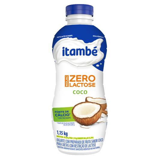 Iogurte Parcialmente Desnatado Coco Zero Lactose Itambé Nolac Garrafa 1,15kg - Imagem em destaque