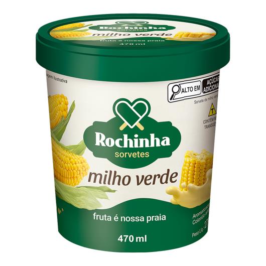 Sorvete Milho Verde Rochinha Pote 470ml - Imagem em destaque